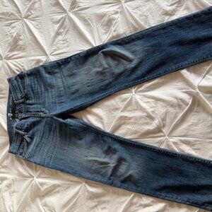 7 For All Mankind Standard Straight Leg Jeans 31 Medium Light Wash Denim Classic